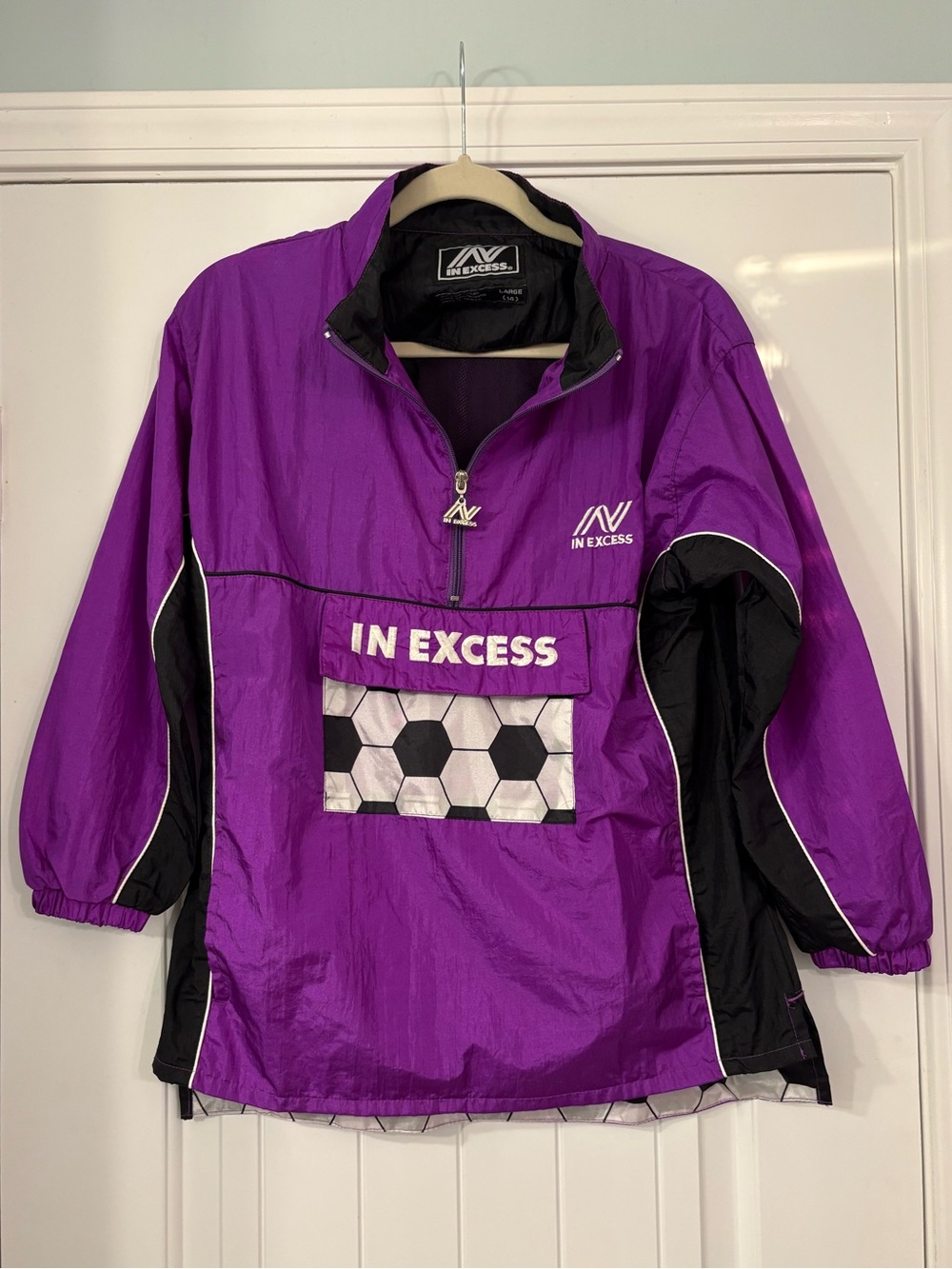 Vintage In Excess Purple Windbreaker Pullover
